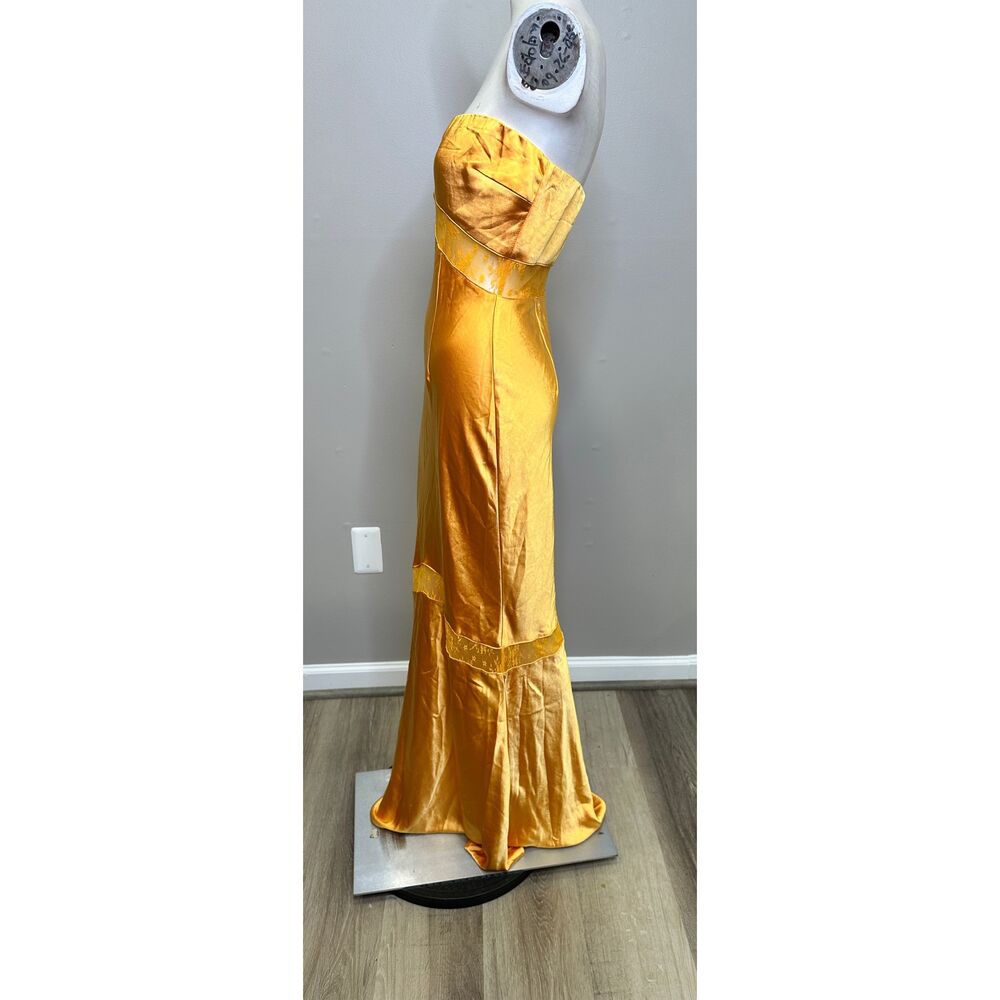 RUNAWAY THE LABEL MALROSE STRAPLESS DRESS ORANGE SIZE XL $130 - Picture 6 of 10